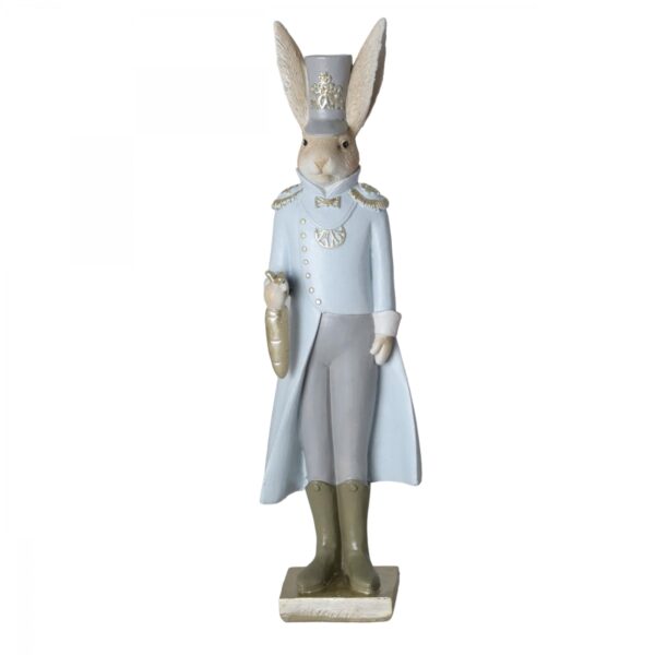 Figurka królika w mundurze niebieskim 22,5cm 3626