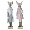 Figurka królika w mundurze sukience różowej 22,5cm 3626