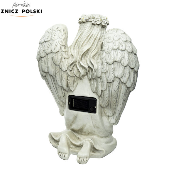 Figurka SOLARNA klęczącego aniołka 30cm
