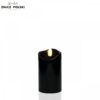 Czarna elegancka nowoczesna świeca ledowa imitacja wkładu do zniczy wkład do kapliczek 9,5cm, 13cm, 15,5cm lub 17,5cm