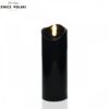 Czarna elegancka nowoczesna świeca ledowa imitacja wkładu do zniczy wkład do kapliczek 9,5cm, 13cm, 15,5cm lub 17,5cm