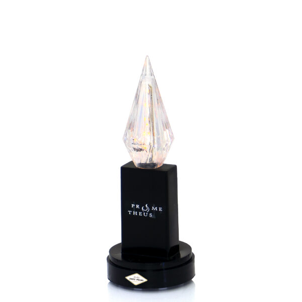 Elegancki wkład LED imitujący żywy płomień w kolorze czarnym lub białym 15,5cm