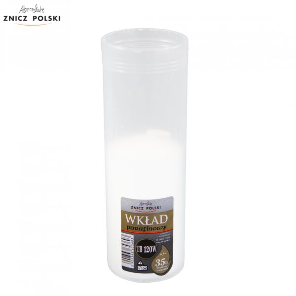 Wkład wymienny do zniczy parafinowy prasowany czas palenia 35h TB120W (45 szt.)