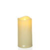 Wkład LED świeca ecru 7,5cm, 11,5cm lub 15cm średnica 7,5cm